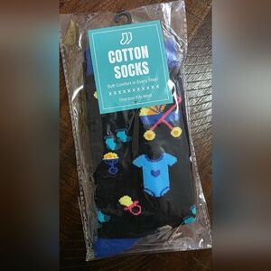 Soon To Be Daddy Blue And Black Socks Mens Socks